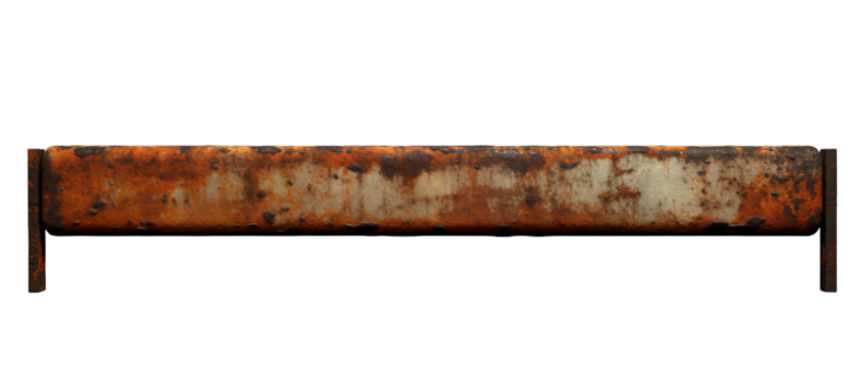Rusty Metal Texture Background: Weathered Industrial Grungy Surface on transparent background png