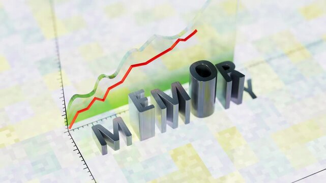 Memory Price Surge Illustrated with Rising Chart