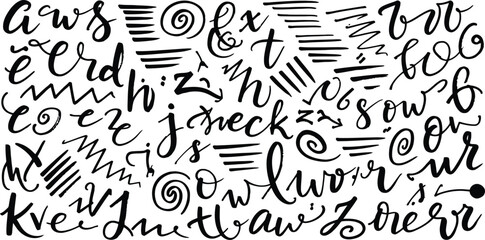 Seamless number pattern design with simple illustrated symbols