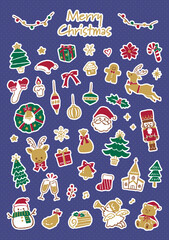 hand writing illustration of Christmas