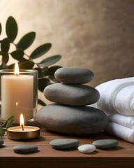 Natural Relaxation Setup with Green Leaves