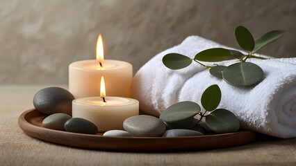 Zen-Inspired Spa Decor with Soft Warm Light