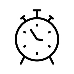 Alarm Clock icon set featuring modern, precise symbols for time management, reminders, and effective daily scheduling