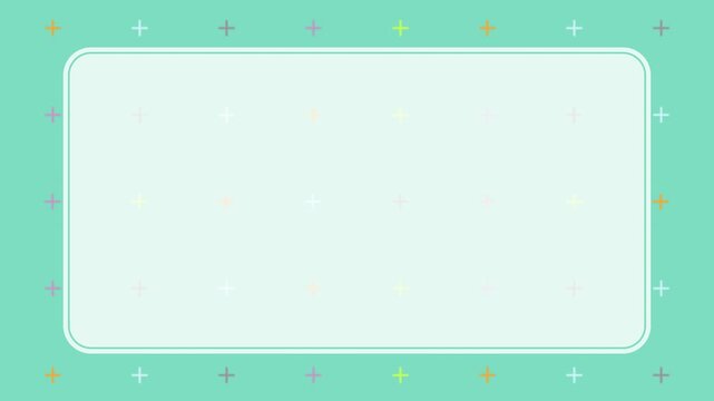 プラスの記号が移動するシンプルな背景アニメーション