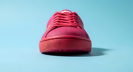 Vibrant pink sneaker for athletic style and modern fashion, perfect for active lifestyles and trendy urban scenes, footwear design for sport and casual wear