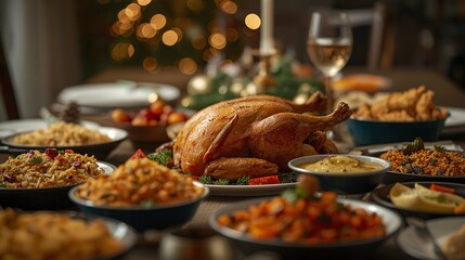 christmas table setting