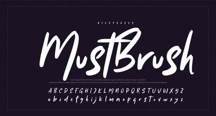 signature Font Calligraphy Logotype Script Brush Font Type Font lettering handwritten