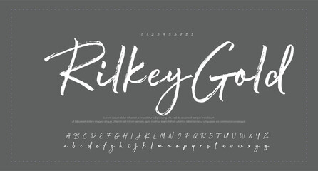 Signature Font Calligraphy Logotype Script Brush Font Type Font lettering handwritten