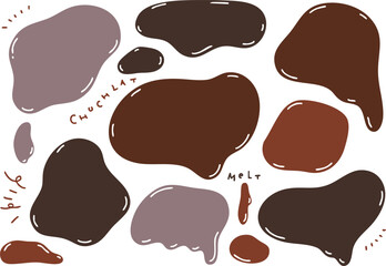 チョコレート風のフレームセット