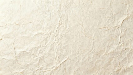 Close-up of crumpled off-white paper with visible creases and texture