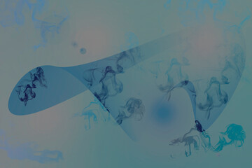 Realistic white art tooth pattern background with blue background perfect for