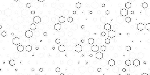 Hexagonal pattern cyberspace green background. Hexagon Grid tech pattern. Eps 10