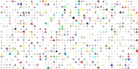 White triangle pattern abstract on black background. Vector illustration.