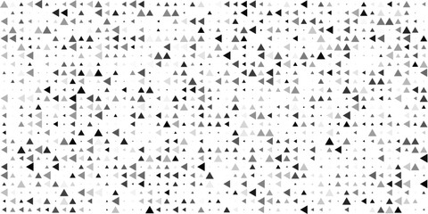 White triangle pattern abstract on black background. Vector illustration.