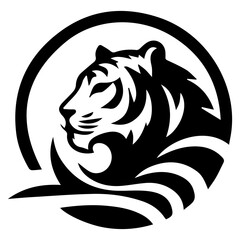 Stylized Tiger Emblem
