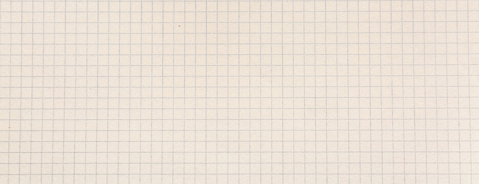 Sheet of checkered paper, closeup