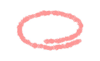 Chalk circle with quote speech bubble outline in soft pink. Conversation box with message and comment as textbox highlight, stylish graphic background for modern communication.