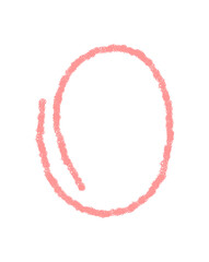 Crayon hand drawn circle quote box with soft contour and cartoon badge accent. Speech bubble and underline element create a cheerful message for creative background fun quote highlight.