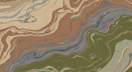 abstract marbled artwork featuring soft earth tones like beige