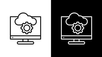 Open Api White Icon Set Design