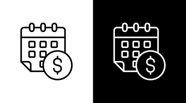 Calendar White Icon Set Design - Powered by Adobe