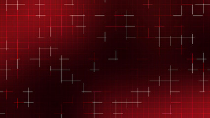 Red And Black Abstract Grid Line Background With Futuristic Light Pattern