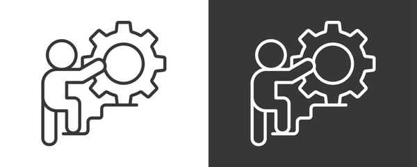 Challenge Icon Set Vector Collection Isolated In Black And White