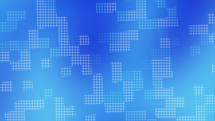 Light Blue Grid Line Abstract Background with Digital Mesh Pattern