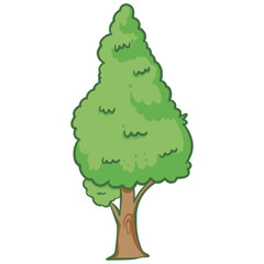 Tree cartoon illustration element decoration