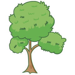 Tree cartoon illustration element decoration