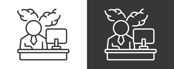Workload Icon Set Vector Collection Isolated In Black And White