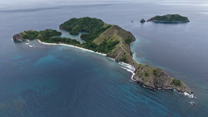 aerial view of the sea