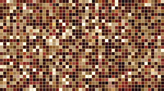 Rich dark brown and maroon square tile mosaic grid pattern background