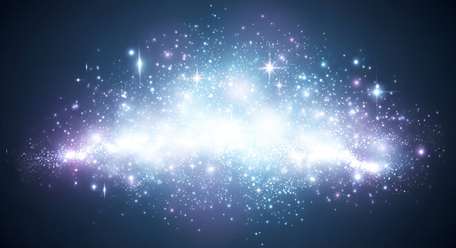 Spectacular Glittering Light Burst Against Dark Backdrop Creates Magic