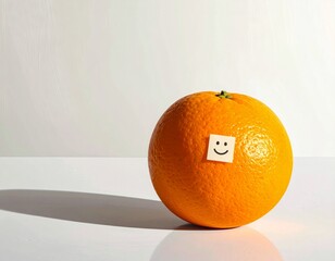 Smiling Orange Bringing Freshness and Good Vibes