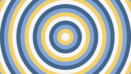 Abstract concentric circles in cool calming colors creating a hypnotic effect and modern visual design concept for backgrounds and templates