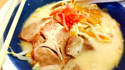 Paitan Ramen in bowl