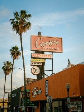 Canters Deli vintage sign, Los Angeles, California