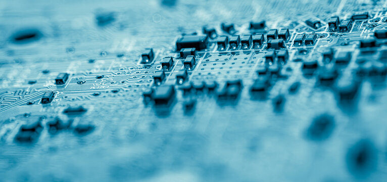 Abstract,close up of Mainboard Electronic background.
(logic board,cpu motherboard,circuit,system board,mobo)