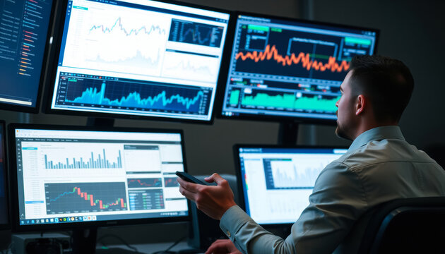 Business professionals in a modern office during working hours.