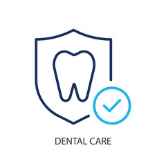 Dental care thin line icons. Original vector illustration.