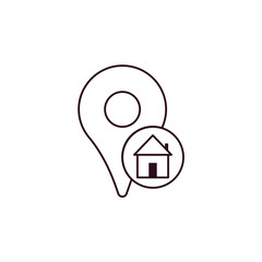 Home Location Pin Icon
