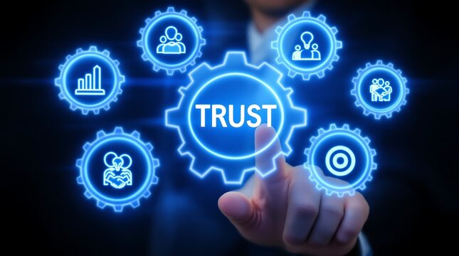 Understanding trust building concept for business relationships and partnerships strategy concept