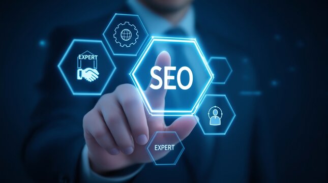 Seo optimization strategy and digital marketing solutions for business growth and online presence success