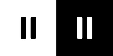 Obraz premium 一時停止アイコン