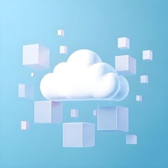 cloud computing concept illustration design
