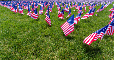 Flag of the United States. July 4th celebration. USA flag background. American flag waving....
