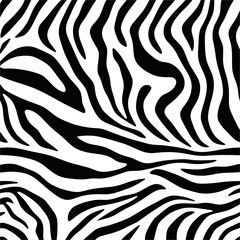 A striking black and white zebra pattern, ideal for backgrounds, textures, or design elements, offering a bold and stylish aesthetic.