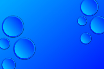 Abstract blue gradient background with vibrant circles pattern