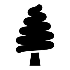 christmas tree glyph icon